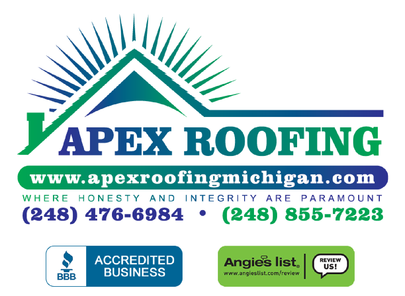 APEX Roofing - Roofing Construction in Southeast Michigan